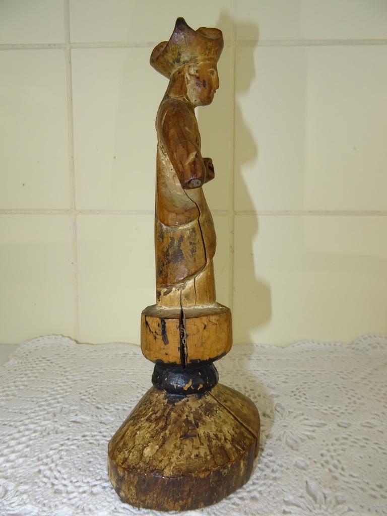 Houten beeldje Heilige man uit circa 1800 - Afbeelding 10