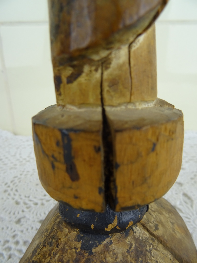 Houten beeldje Heilige man uit circa 1800 - Afbeelding 11