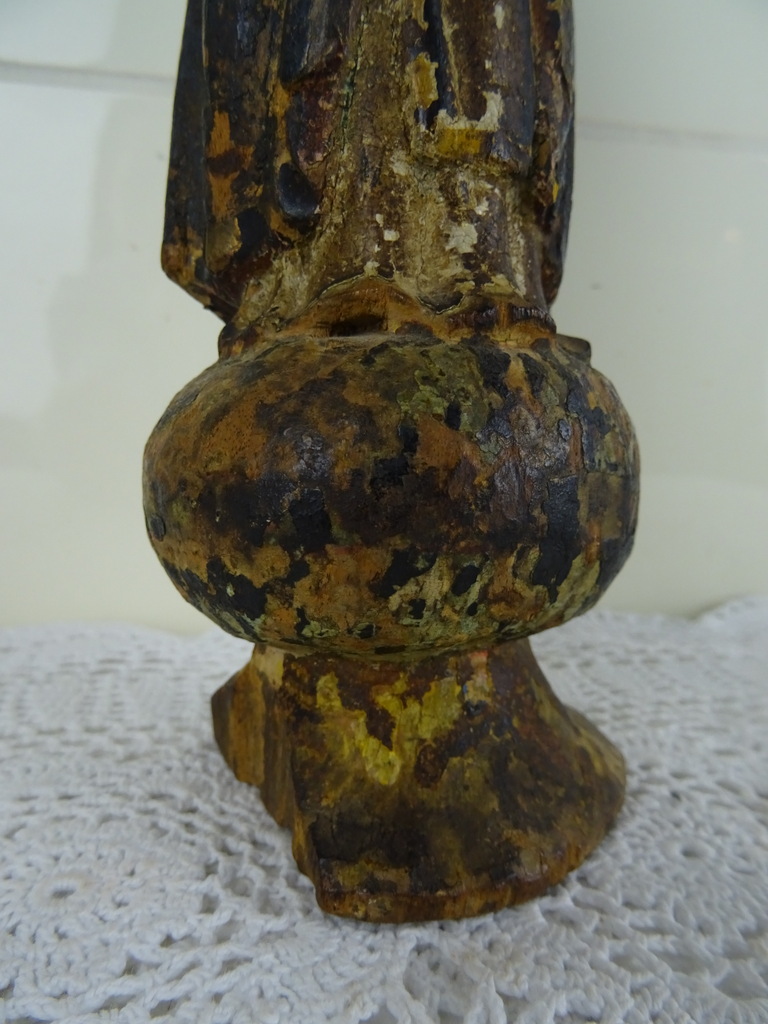 Houten beeldje monnik uit circa 1750 - Afbeelding 12