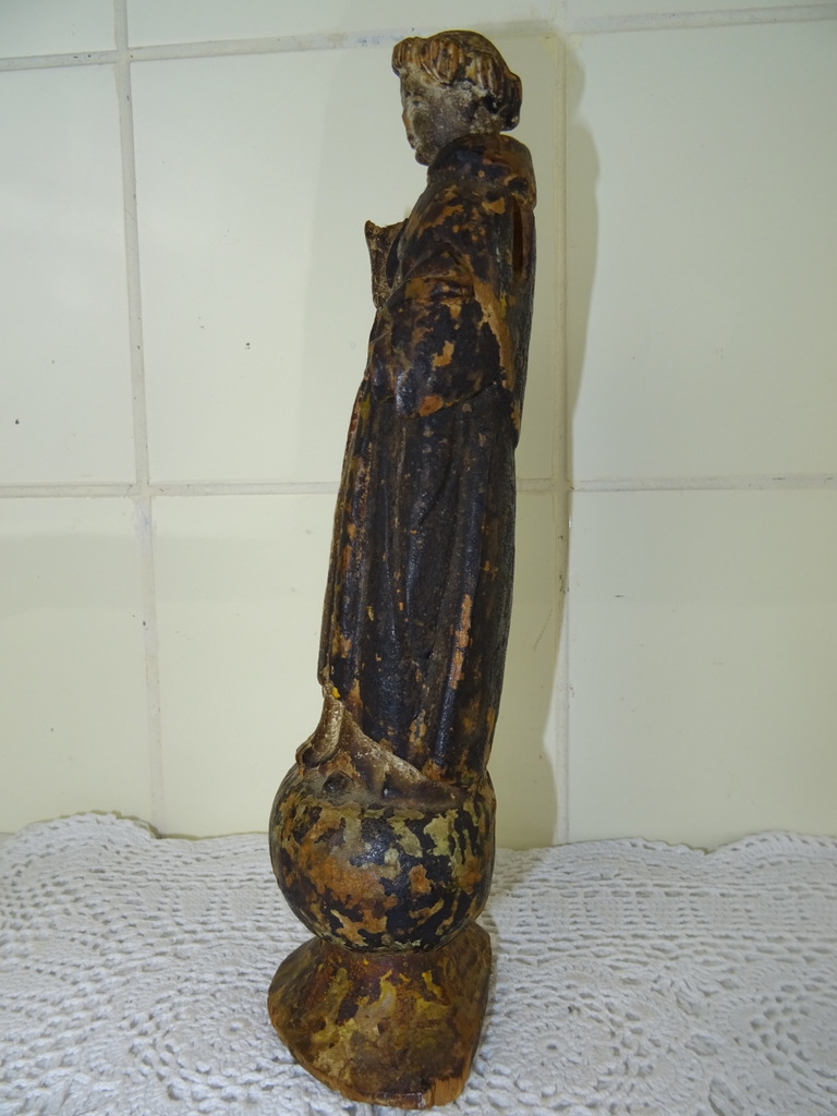 Houten beeldje monnik uit circa 1750 - Afbeelding 13