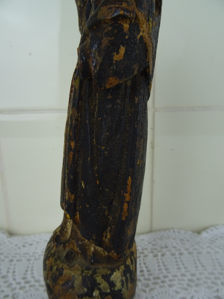 Houten beeldje monnik uit circa 1750 - Afbeelding 15