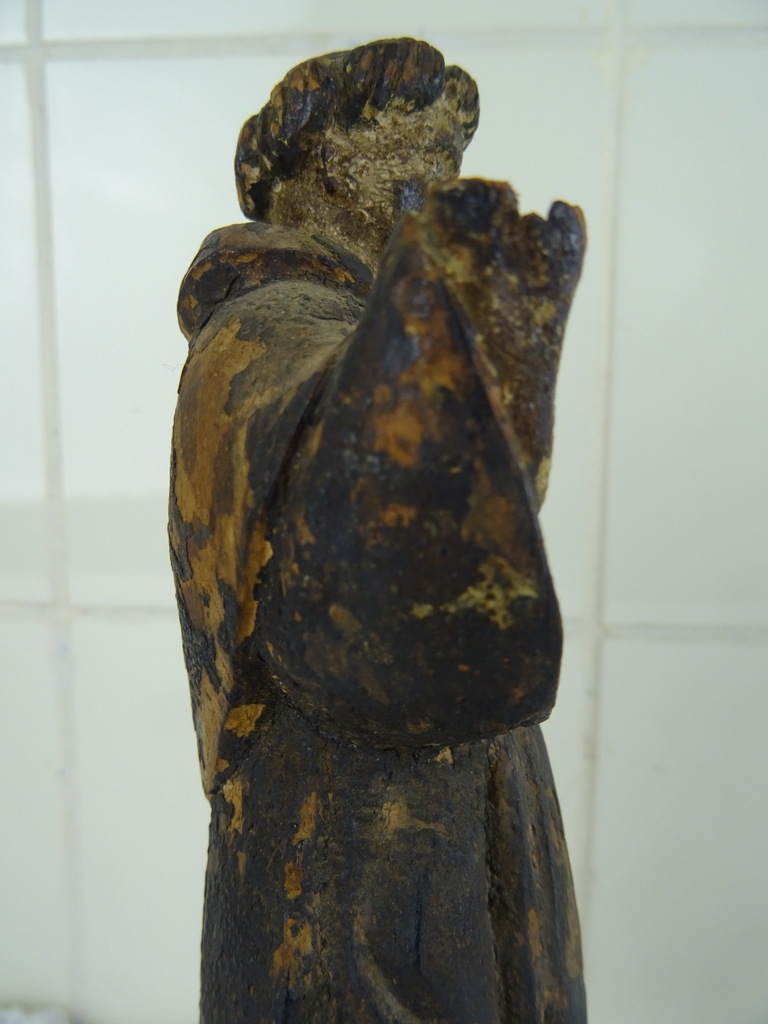Houten beeldje monnik uit circa 1750 - Afbeelding 24