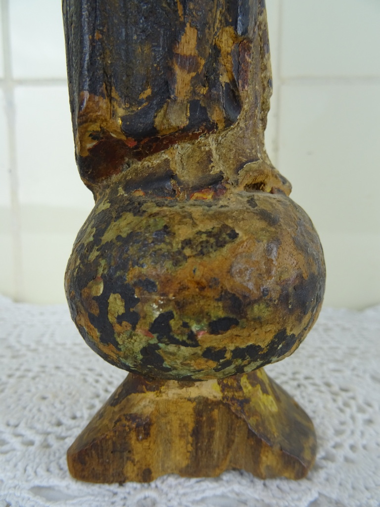 Houten beeldje monnik uit circa 1750 - Afbeelding 26