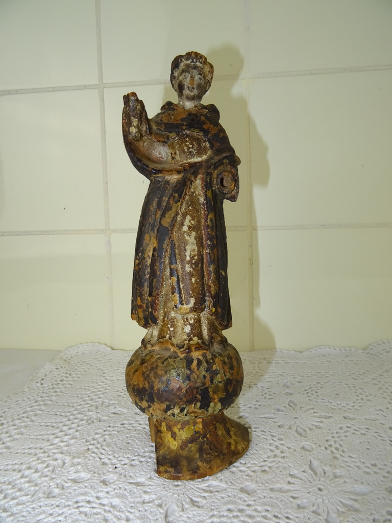 Houten beeldje monnik uit circa 1750 - Afbeelding 34