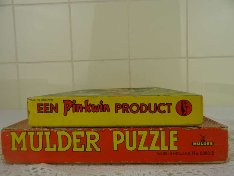 Antieke houten Hollandse puzzels