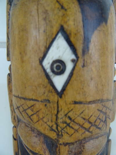 Occult houten masker Duivel