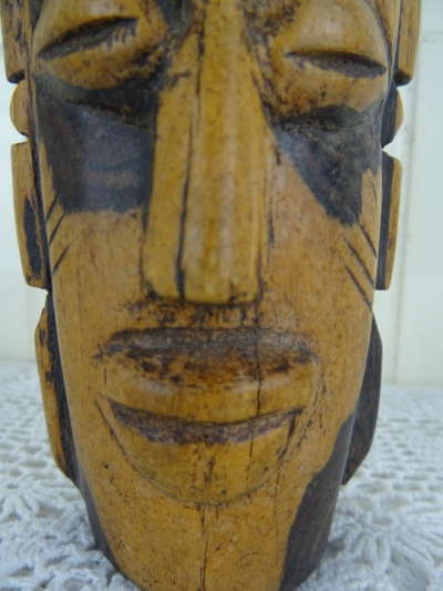 Occult houten masker Duivel