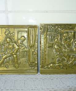 Antiek bronzen plaquettes