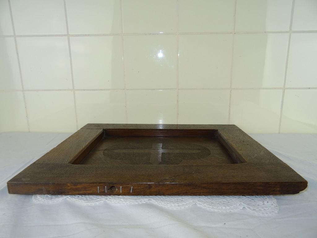 Antiek houten paneel met kruis - Afbeelding 16