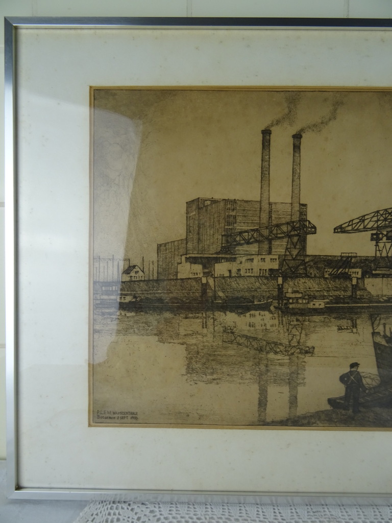 Vintage Pentekening PLEM Maascentrale Buggenum - Afbeelding 4
