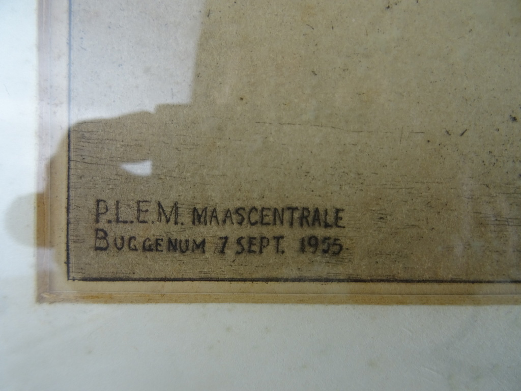 Vintage Pentekening PLEM Maascentrale Buggenum - Afbeelding 7