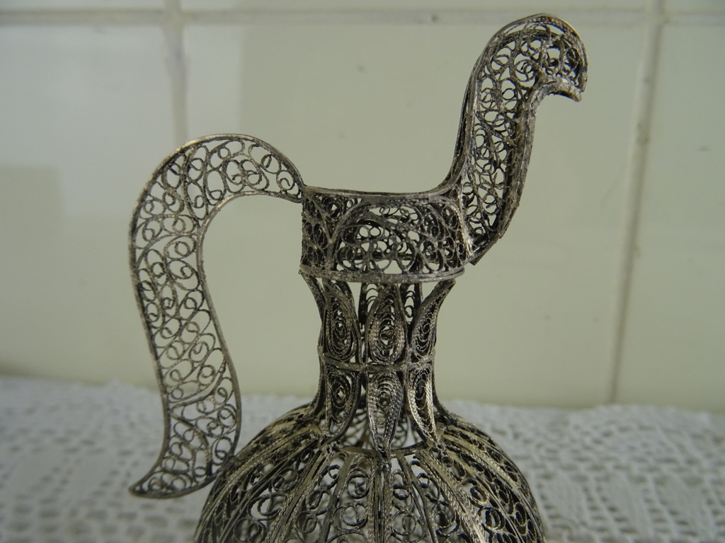 Aluminium miniatuur karaf pauw - Afbeelding 9