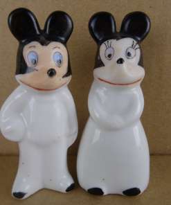Antieke beeldjes Mickey en Minnie mouse