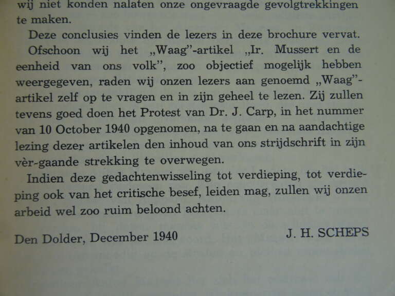 Ingenieur Anton Mussert door de waag gewogen J H Scheps