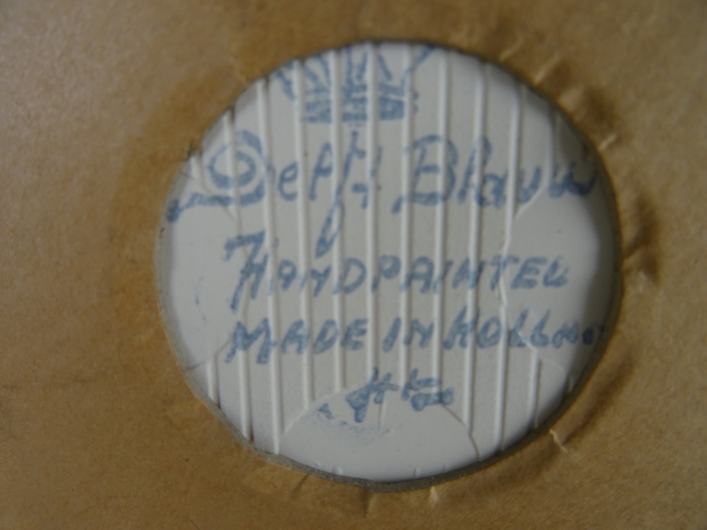 Antieke tegel met spreuk Delfts blauw - Afbeelding 6