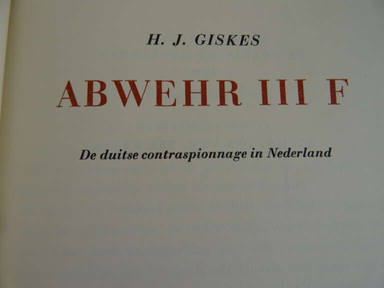 Abwehr III F door HJ Giskes