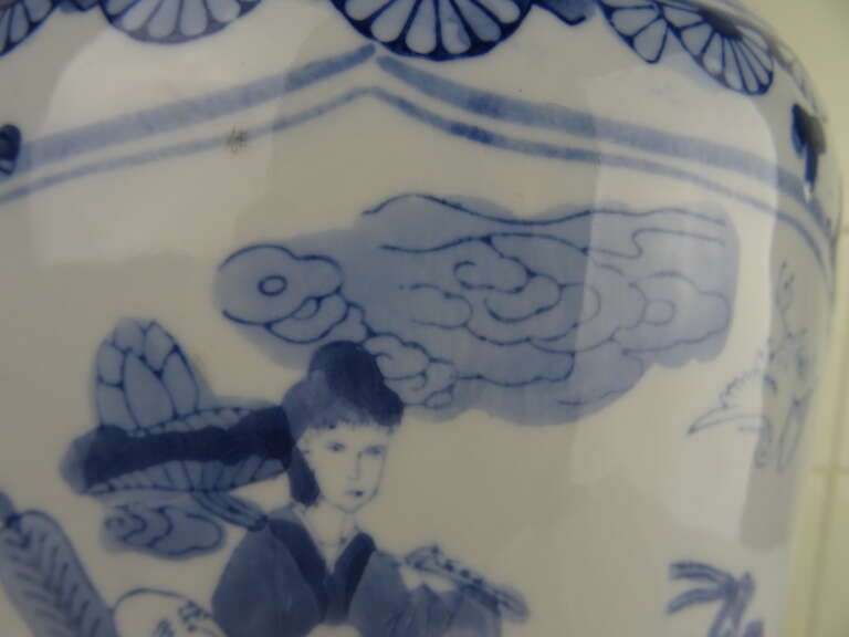 Antieke Chinese aardewerk vaas