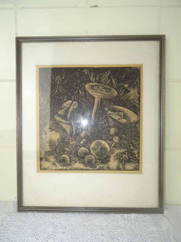 Antieke lithografie paddenstoelen - Afbeelding 28