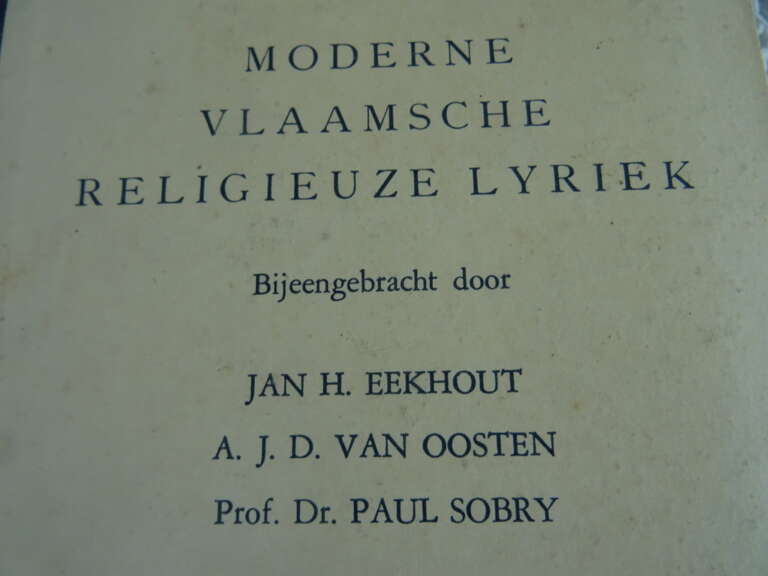 Moderne Vlaamsche religieuze lyriek Jan H. eekhout