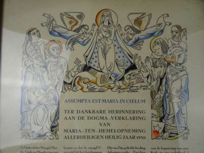 Antieke prent Dogma-verklaring Maria 29/100
