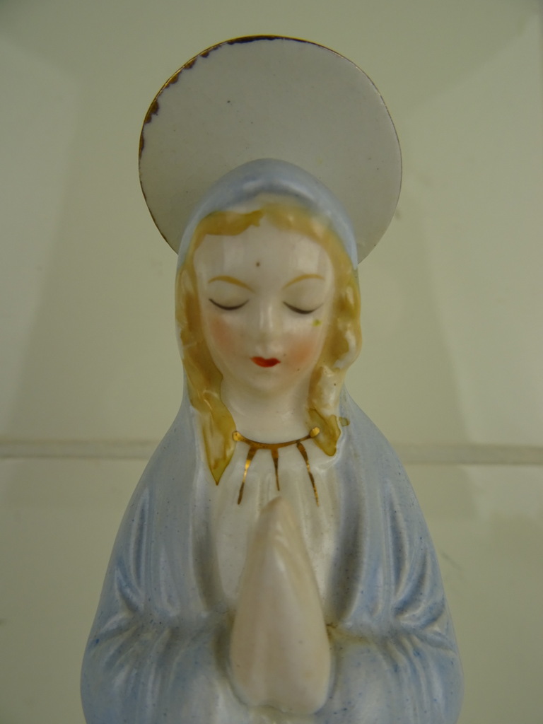 Schitterend antiek Mariabeeldje