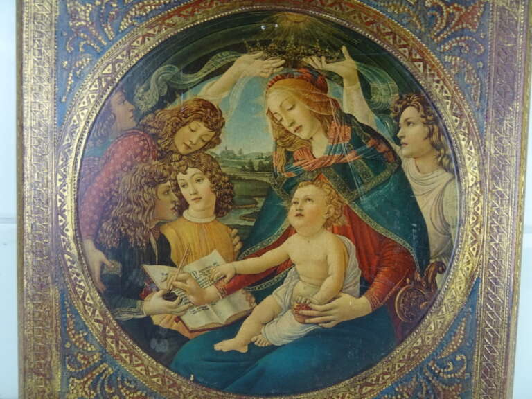 Imposant paneel Heilige Maria en Jezus