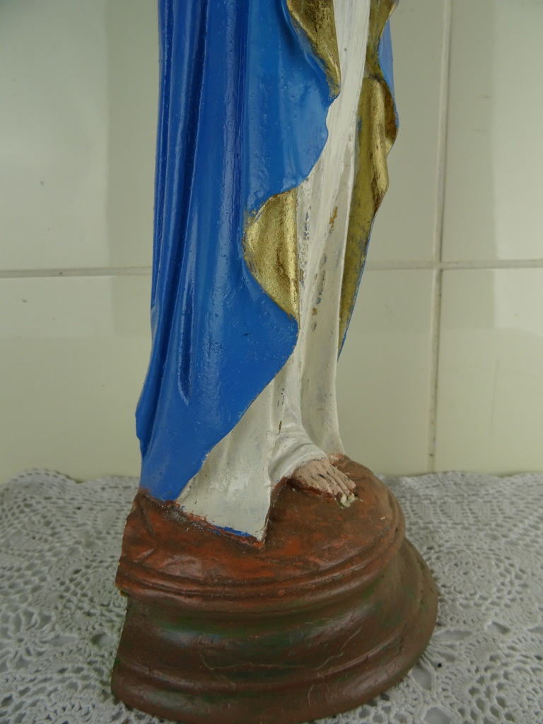 Schitterend antiek Mariabeeld - Afbeelding 17