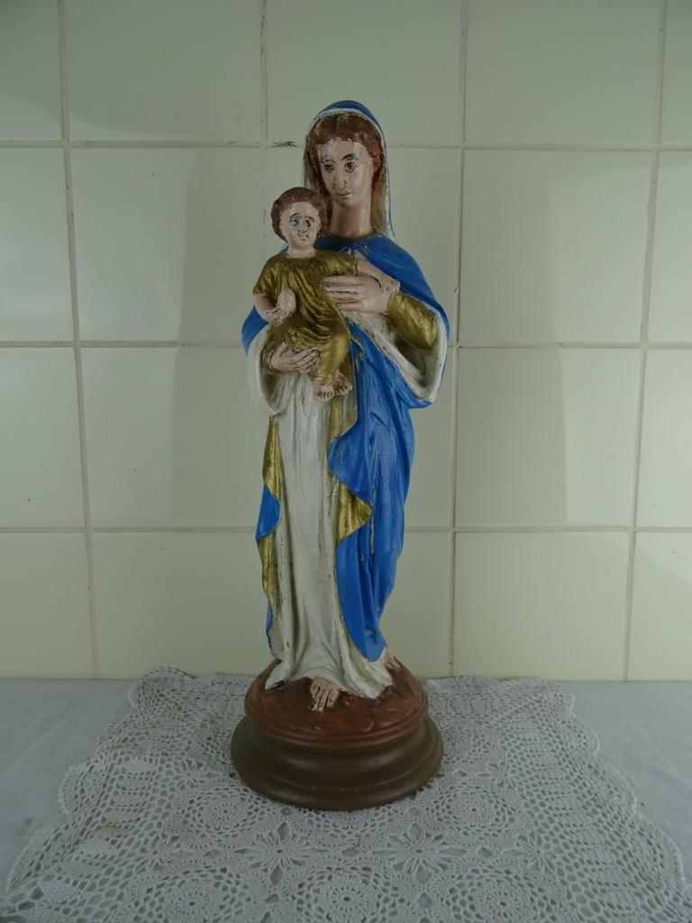 Schitterend antiek Mariabeeld - Afbeelding 24