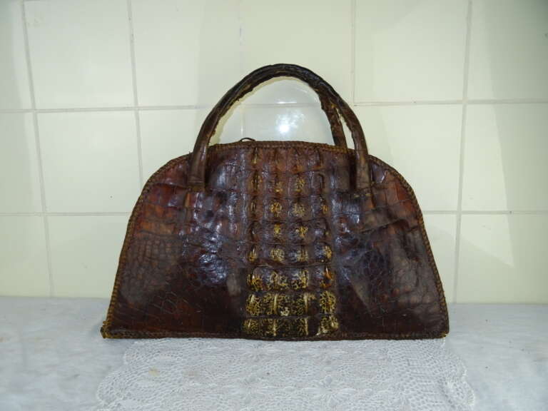 Tas van echt krokodillenleer clearance