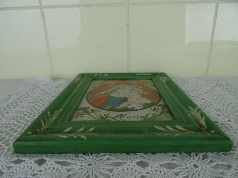 Antieke wanddecoratie Heilige Maria