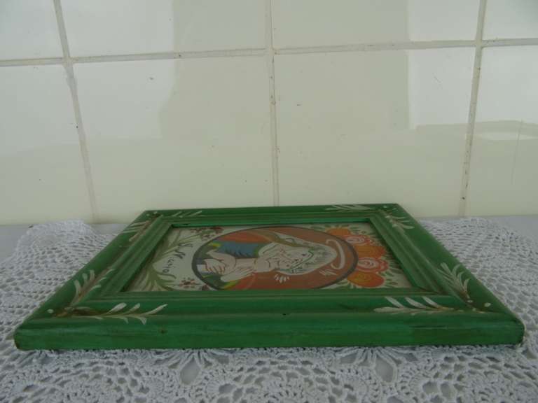 Antieke wanddecoratie Heilige Maria