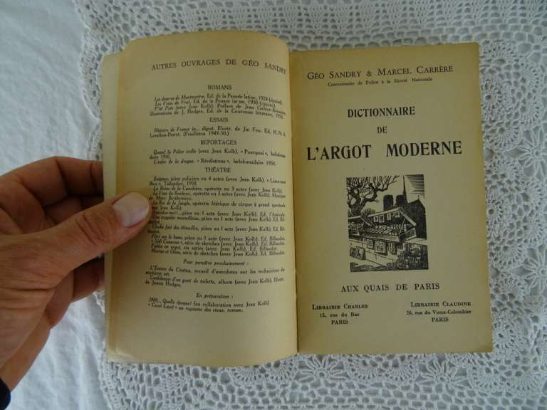 Dictionnaire de L'Argot moderne