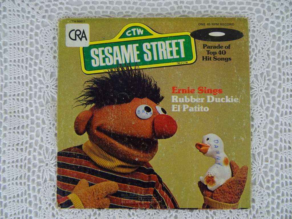 Vintage singles Sesame street en The lively little rabbit - Afbeelding 3