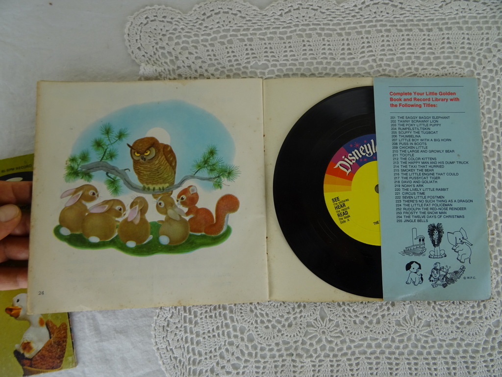 Vintage singles Sesame street en The lively little rabbit - Afbeelding 7