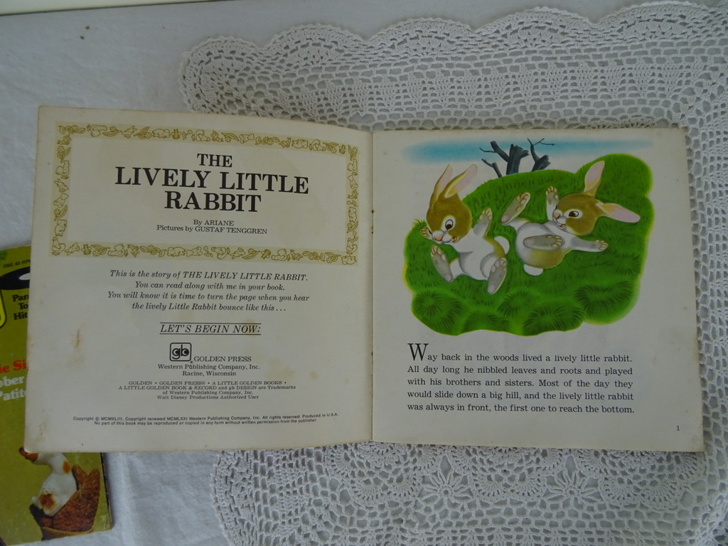 Vintage singles Sesame street en The lively little rabbit - Afbeelding 11