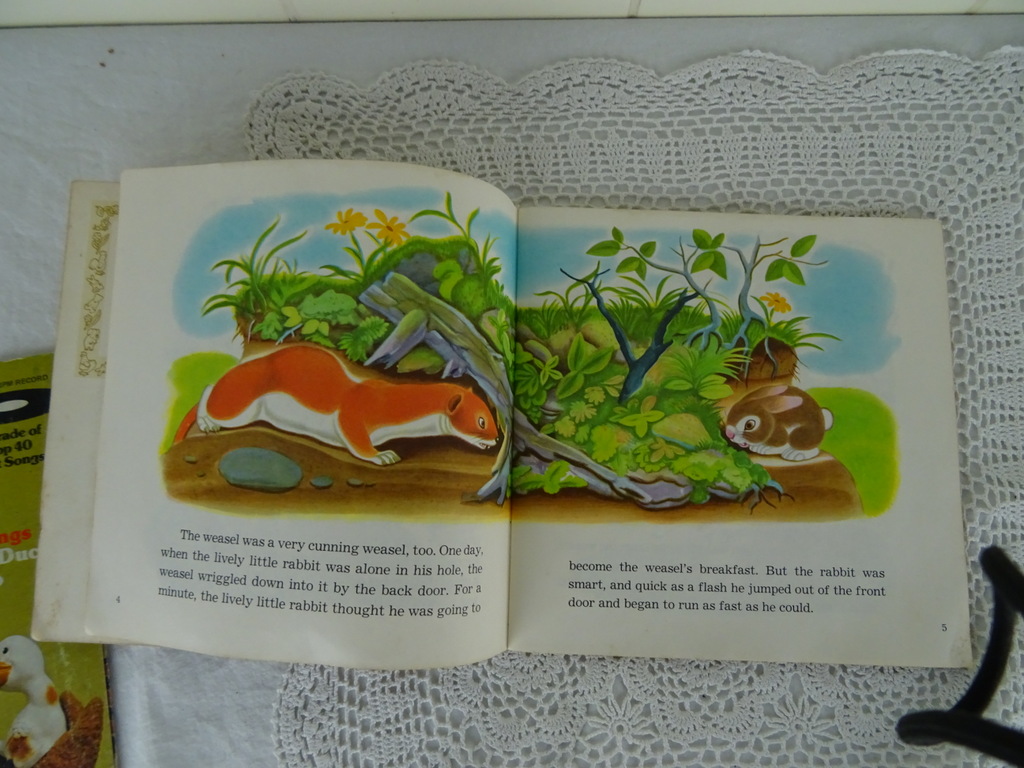 Vintage singles Sesame street en The lively little rabbit - Afbeelding 18