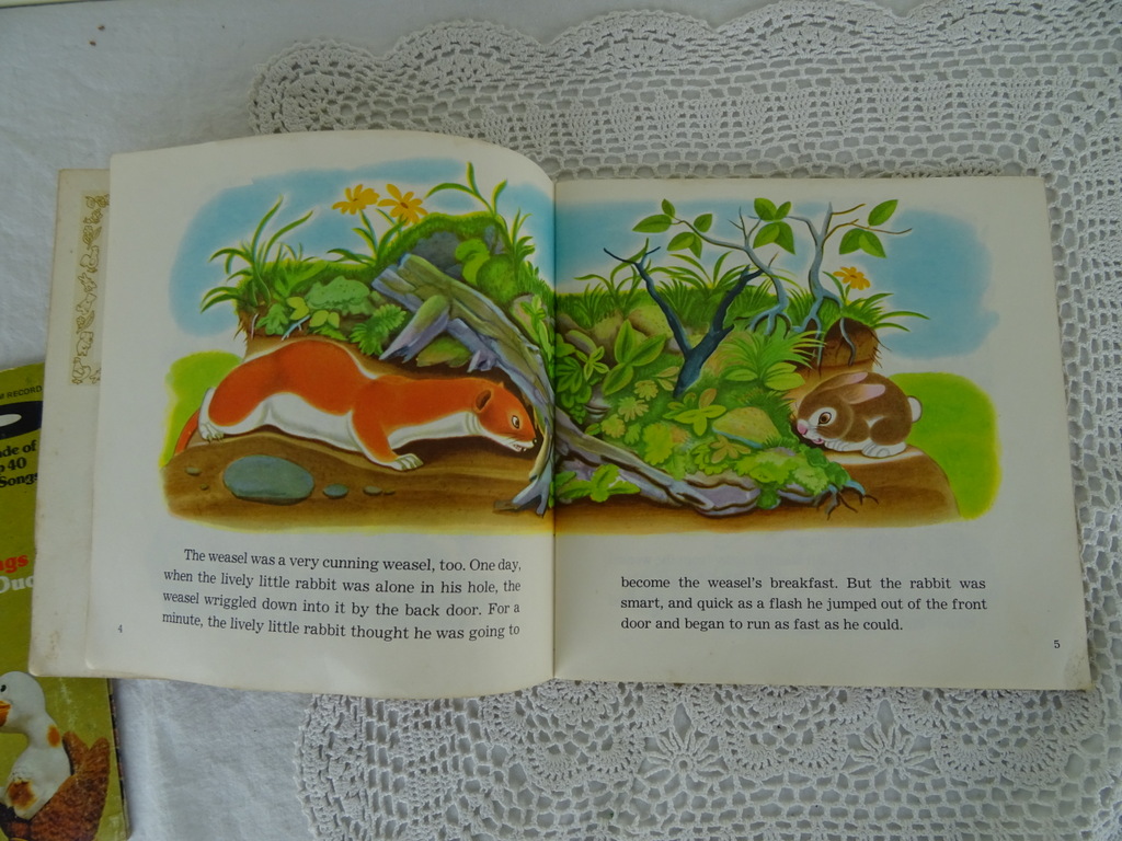 Vintage singles Sesame street en The lively little rabbit - Afbeelding 17