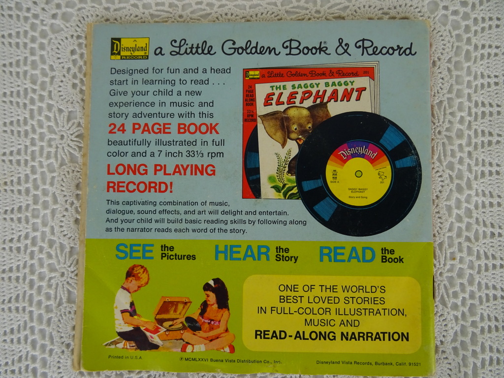 Vintage singles Sesame street en The lively little rabbit - Afbeelding 27