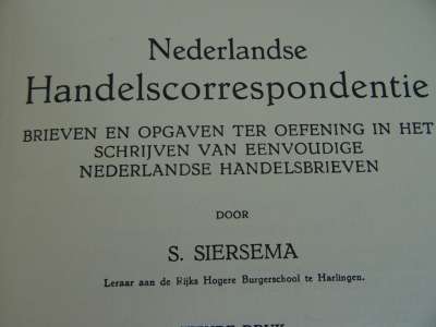 Nederlandse Handelscorrespondentie S. Siersema