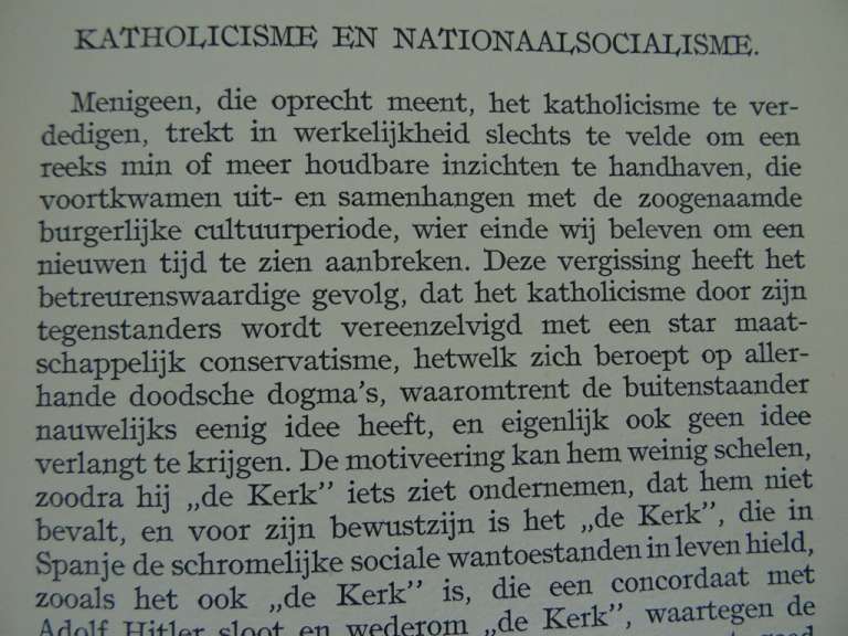 Katholicisme en Nationaalsocialisme Anton van Duinkerken