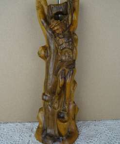 Antiek olijfhouten kruisbeeld