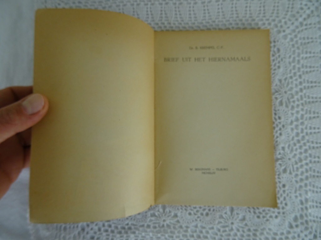 Brief uit het hiernamaals Dr B. Krempel Brief uit het hiernamaals Dr B. Krempel
