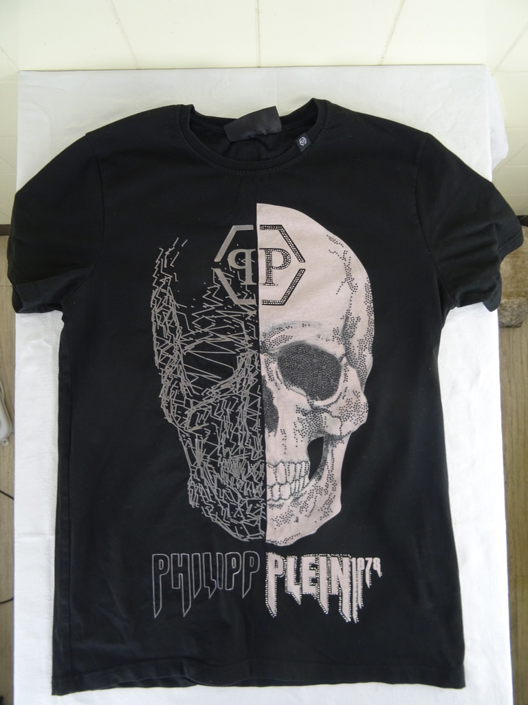 Genre vliegtuig auteur Philipp Plein design shirt Skull glitter - Curiosa en Kunst.nl