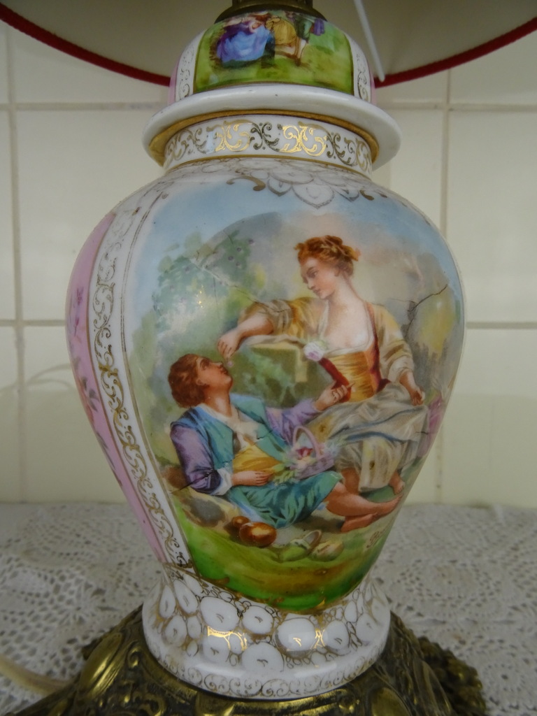 Stijlvolle vintage lamp - Afbeelding 3