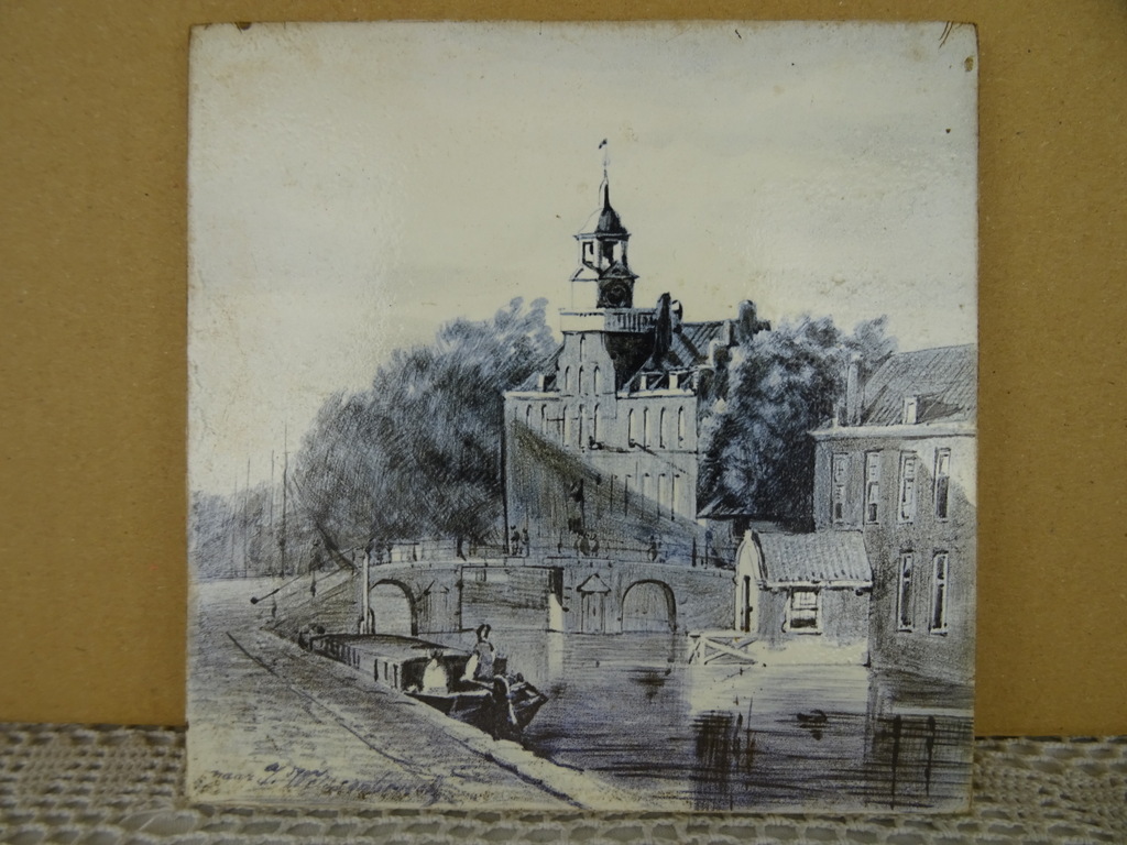 Antieke Delfts blauwe tegel Petrus Regout - Afbeelding 20