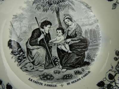 Antieke borden Heilige familie
