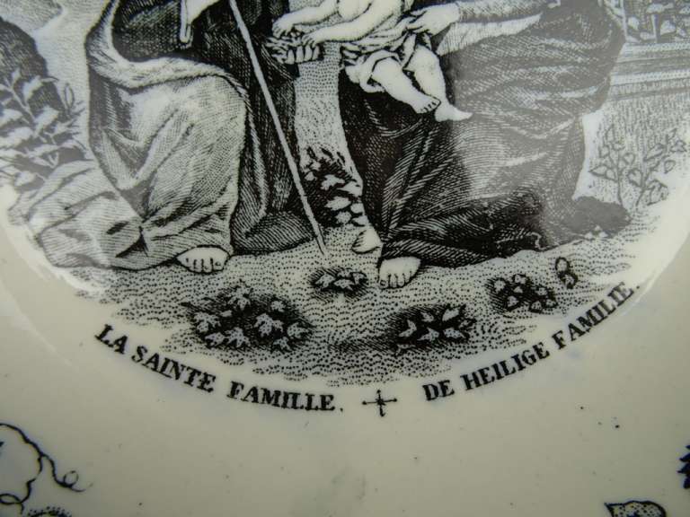 Antieke borden Heilige familie