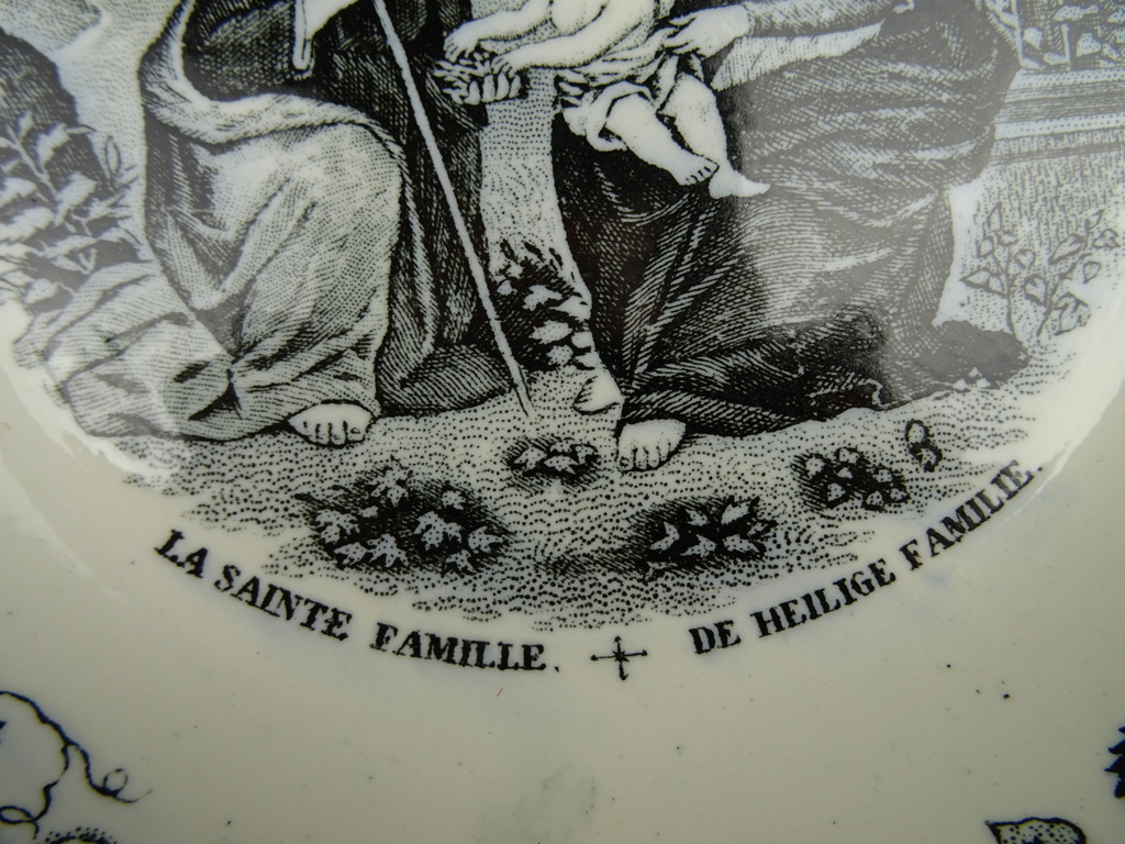 Antieke borden Heilige familie - Afbeelding 10