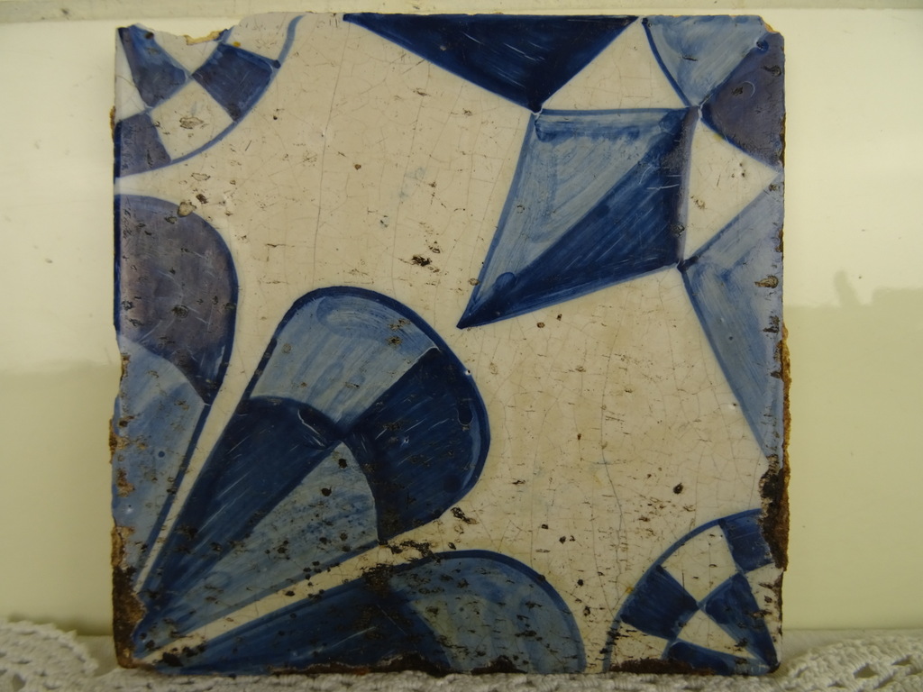 Art deco Delfts blauwe tegel