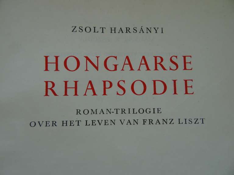 Hongaarse rhapsodie door Zsolt Harsányi